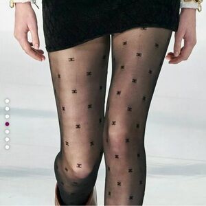 CC Black Patterned Tights